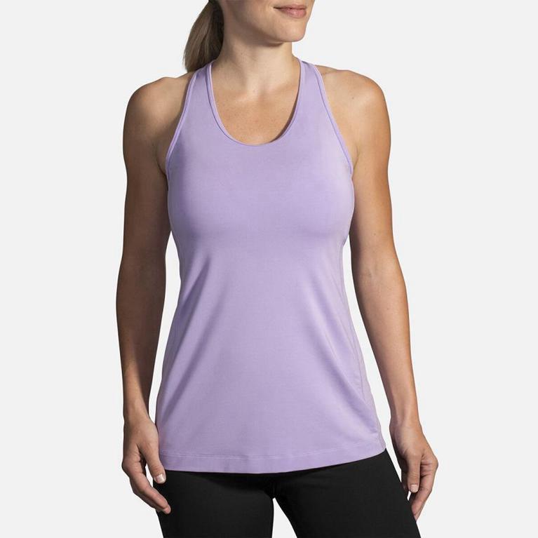 Brooks Women's Pick-Up Running Tank Top - Pink (HNRQ07962)